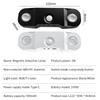 Tricolor or RGB PIR Human Body Sensor LED Wall Lamp Magnetic Night Light USB Rechargeable Cabinet Light Indoor Stair Decor with Remote Control