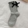 Women In The Spring and Autumn Bowknot Lace Socks of The Students