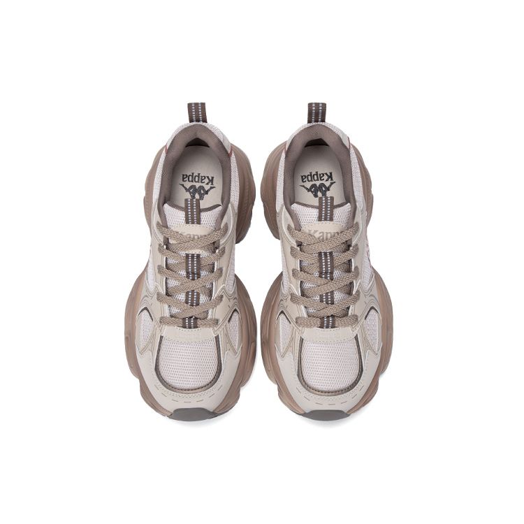 Kappa Stable Support Increased Lightweight Non-Slip Wear-Resistant Low-Top Running Shoes Women sneakers Gray Khaki K0E25MC57J-602