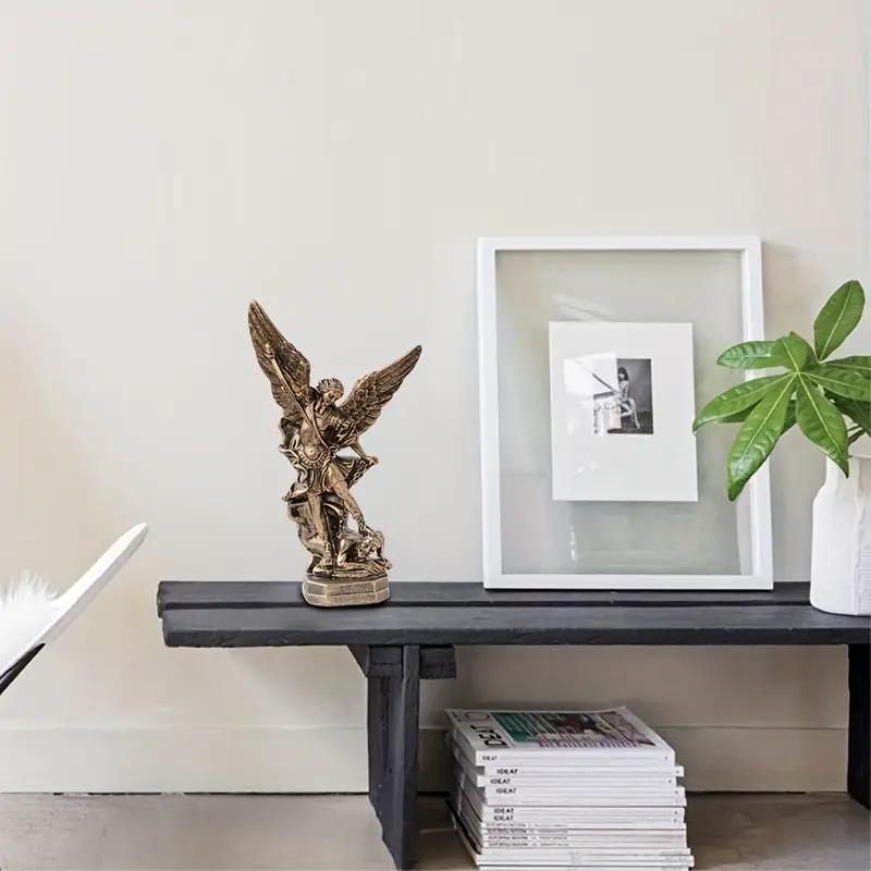 San Miguel Arcangel Statue St Michael Statue Resin Saint Archangel Michael Statue Saint Michael Collection Figurine Decor