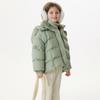 Winter Girls Middle and Older Children White Duck Down Warm Thickened Down Jacket