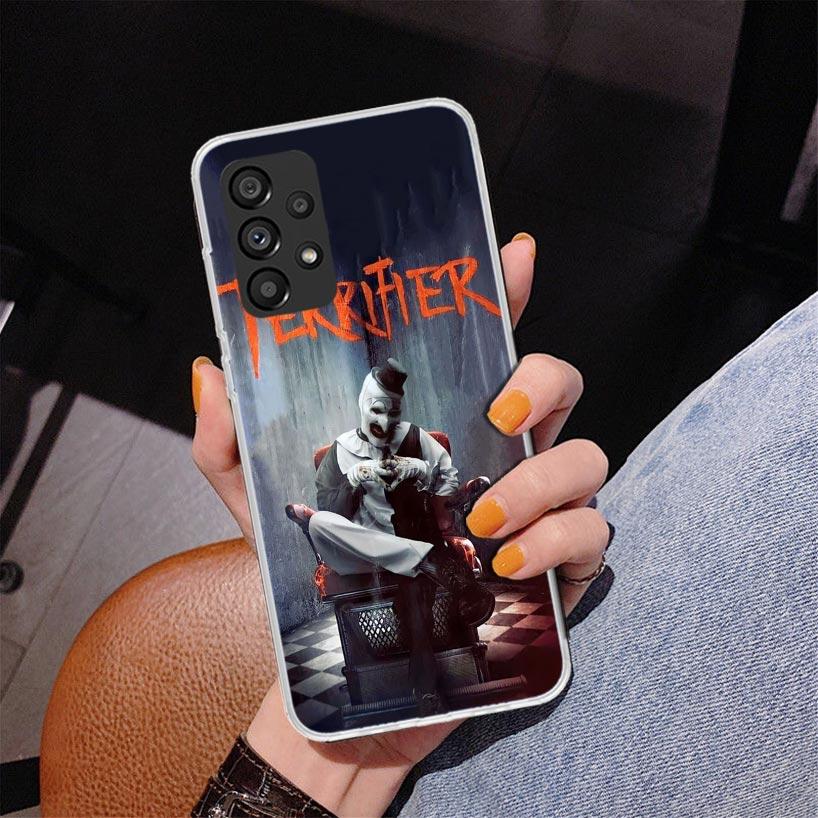 Horror Movie Terrifier Phone Case For Samsung Galaxy A17 A16 A15 A14 A13 A57 A56 A55 A54 A53 A37 A36 A35 A34 A33 A26 A25 A24 A23