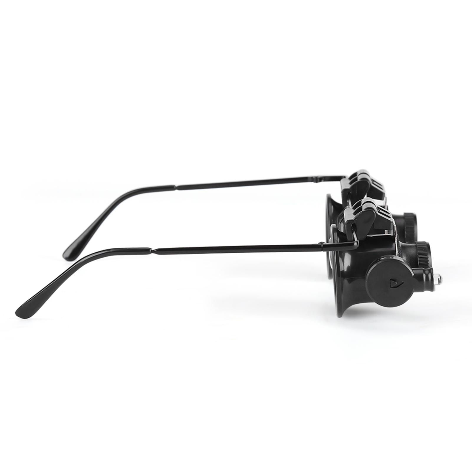 

Professional Watch Repair Eye Glasses 20xMagnifying Magnifier Jeweler Tool LED Light Lens Loupe