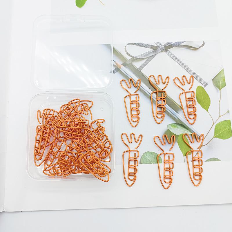 

Creative Carrot-Shaped Paperclip Plant Clip 30mm оранжевый