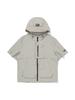 Bbc Earth Rivet Hoodie Short Sleeve Jacket_Cream