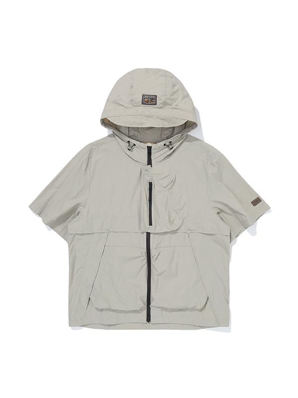 Bbc Earth Rivet Hoodie Short Sleeve Jacket_Cream