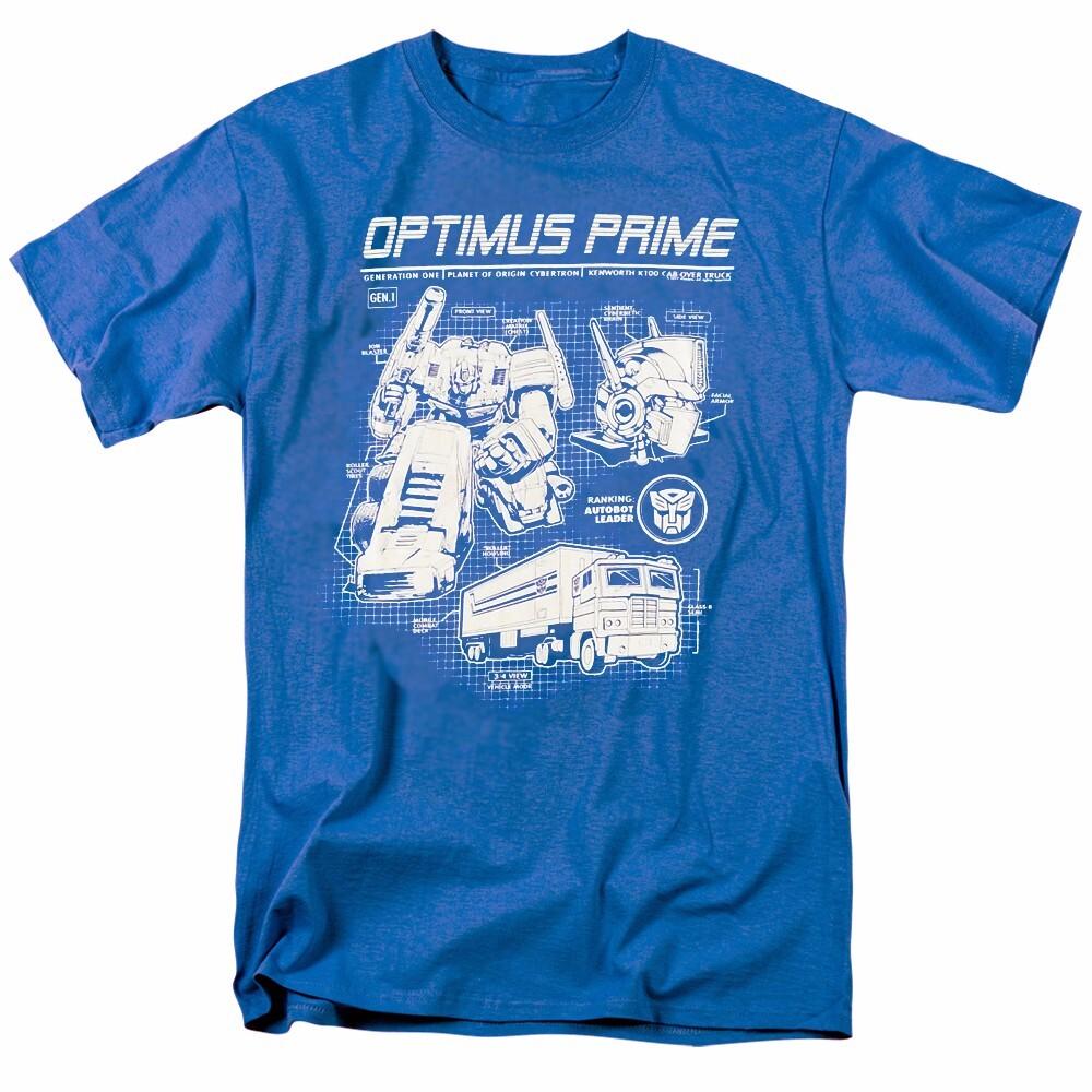 Transformers Optimus Prime Tech Specs Adult T-shirt XXXL