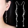 Wavy Beauty Style Exaggerated Tassel Chain Mid-length Ear Hooks Earrings