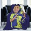 Plaid Polaire Toutes Saisons Maccabi Tel Aviv Ultra Doux en Flanelle Imprimé Numérique Premium Microfibre Polaire Moelleuse