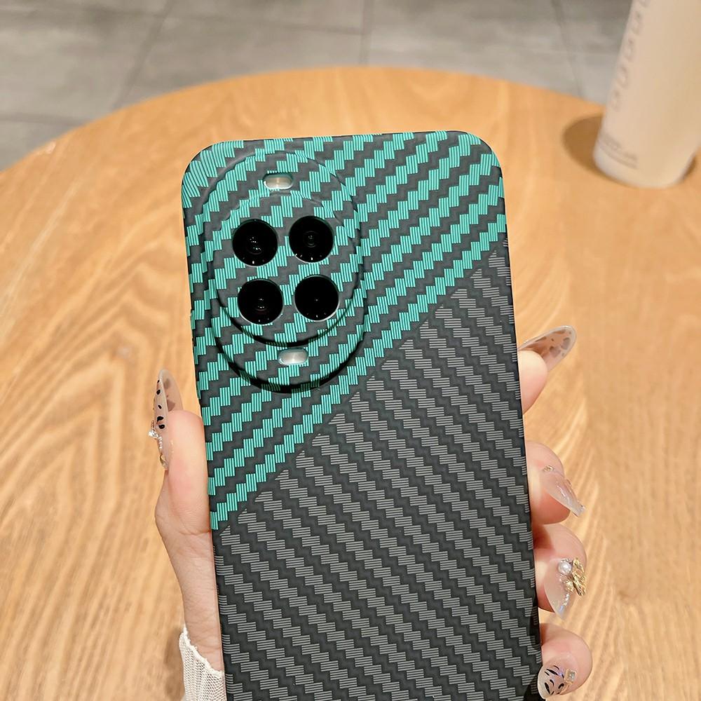 For Huawei nova 14 5G Case Hard PC Phone Cover Carbon Fiber Texture Drop Proof