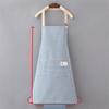 Kitchen Cooking Apron Cotton Linen Stripe Printed Anti-oil Sleeveless Aprons For Men Women Cooking Baking Waist Apron Household