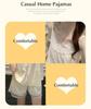 Princess Style Cloud Cotton Pajama Set for Women with Built-in Bra