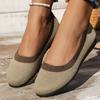 Fashion Women's Ballet Simple Comfortable Flat Ladies Large Spring New Fashion Shoes Women's Round Head Breathable Shallow Mouth Shoes