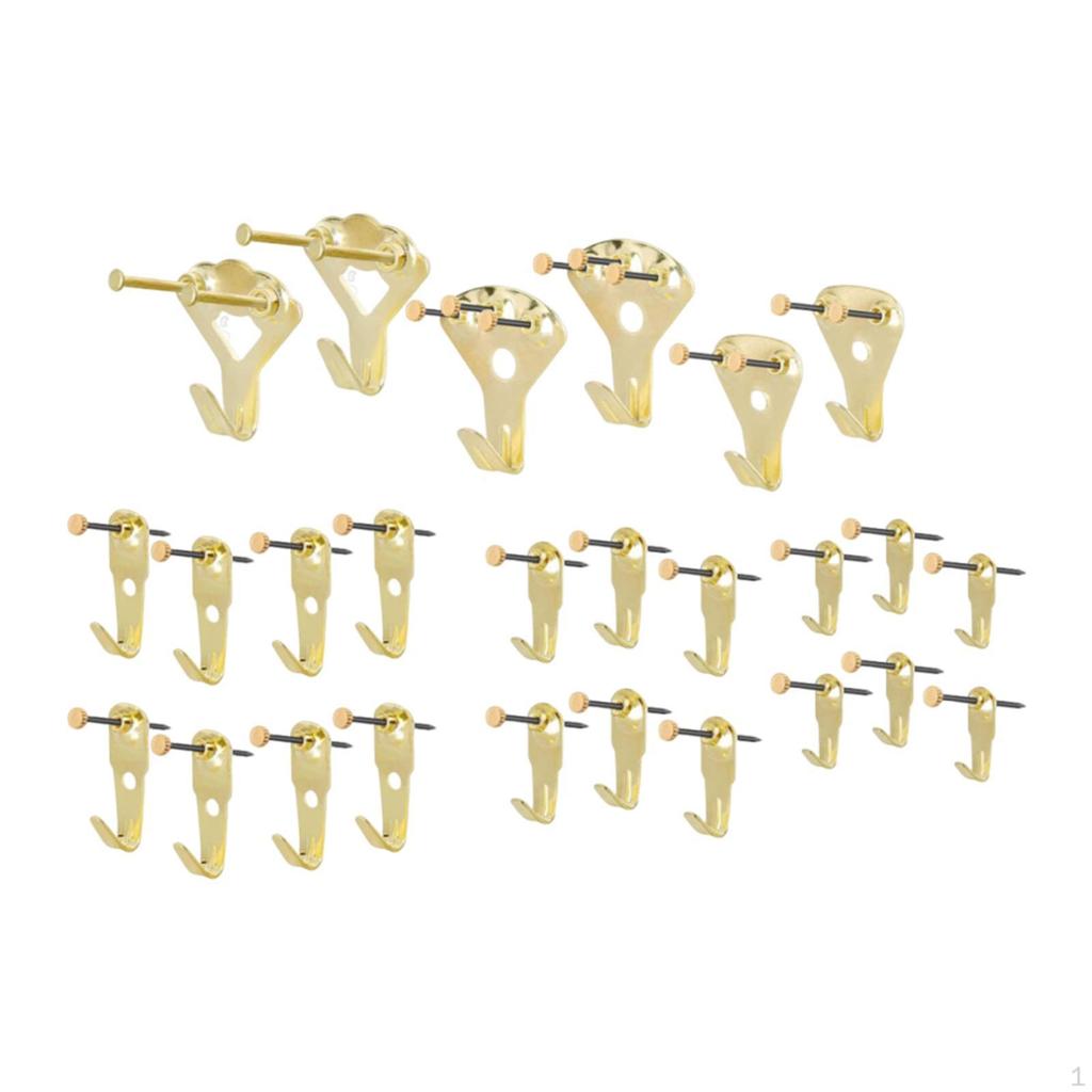 Závěsná sada na obrázky s hřebíčky a háčky pro uměleckou expozici