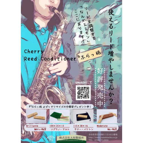 Brillante Cherry Reed Conditioner for Clarinet, Saxophone, 100mm x 25mm x 13mm (Wine Red)