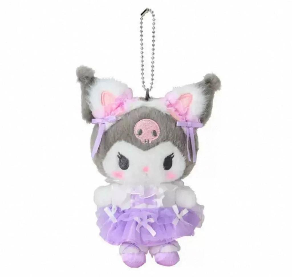 New Dreamy Ballet My Sweet Piano Anniversary Plush Keychain Cute Anime Kuromi Melody Me Mell Toy Small Pendant Accessories