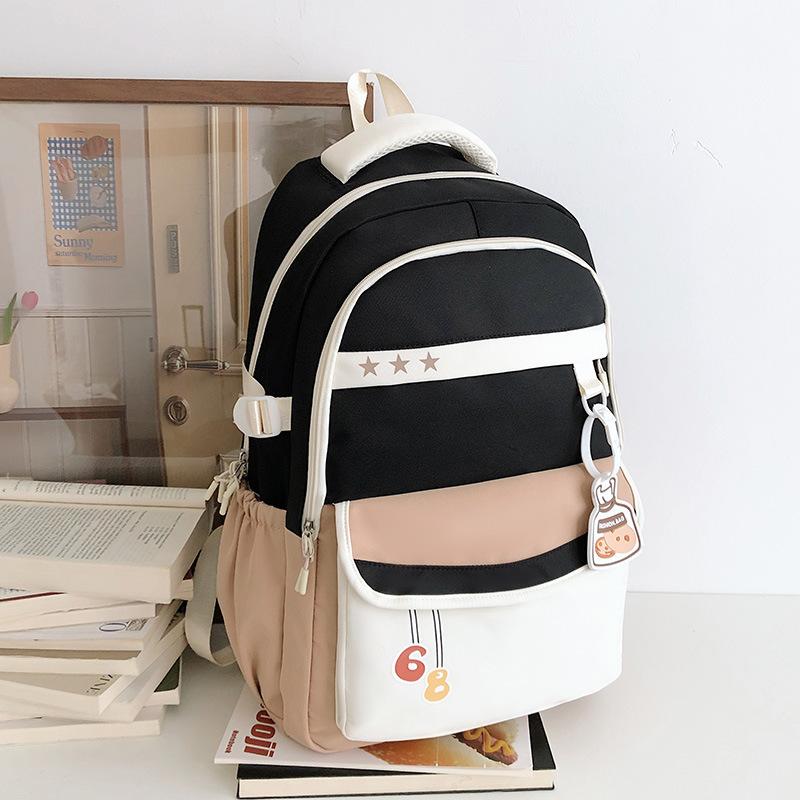 Schoolbag Middle School Student Backpack Cute Cartoon Large Capacity Backpack Junior High School Student Versatile School Bag Campus Style