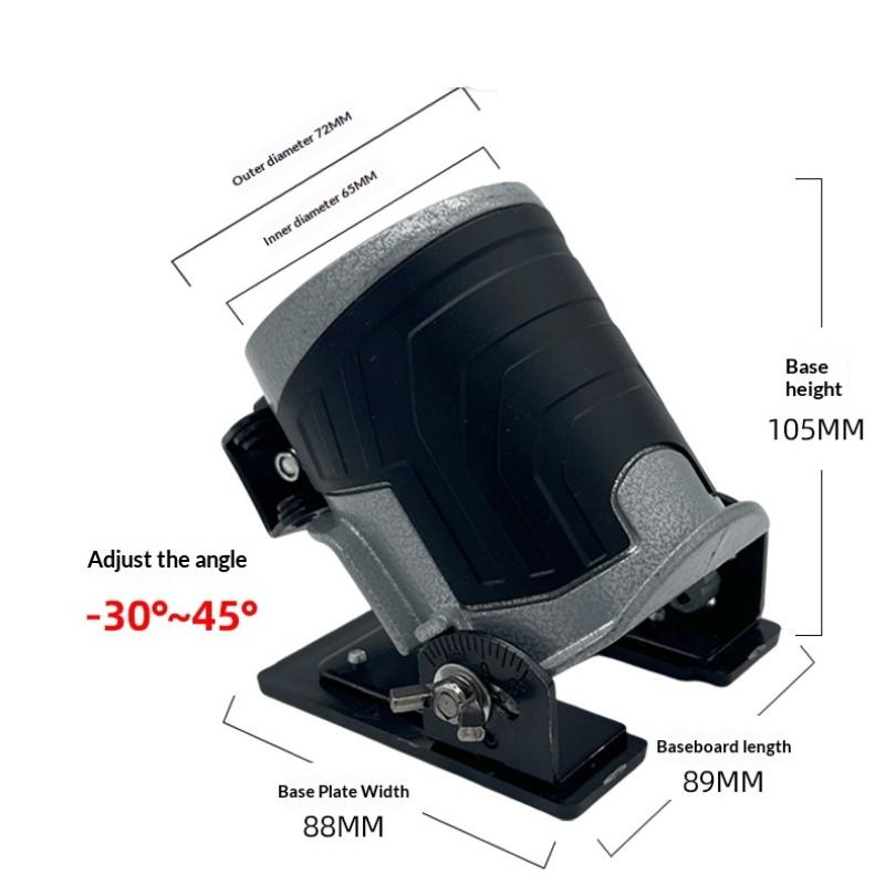1Pcs Adjustable Aluminum Alloy Plunge Router Base Trimming Machine Base With Dust Collection Cover Electric Tool Accessories