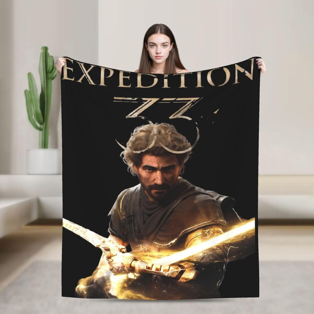 Esquie and rock friends Expedition 33 Blankets  Travel Flannel Throw Blanket For Home Decor Soft Custom Quality Bedspread