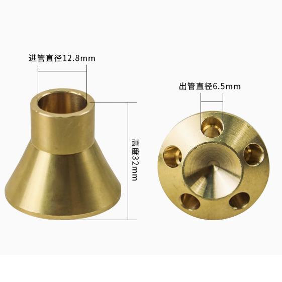 

1шт Латунний розподільник холодоагенту для Сепаратора рідини охолодження, Повітроохолоджувача, Аксесуари для кондиціонування та охолодження 5 holes