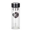 Double-Layer High-Temperature Resistant Crystal Glass Tea Cup with Lid, Ideal for Brewing & Gifting
