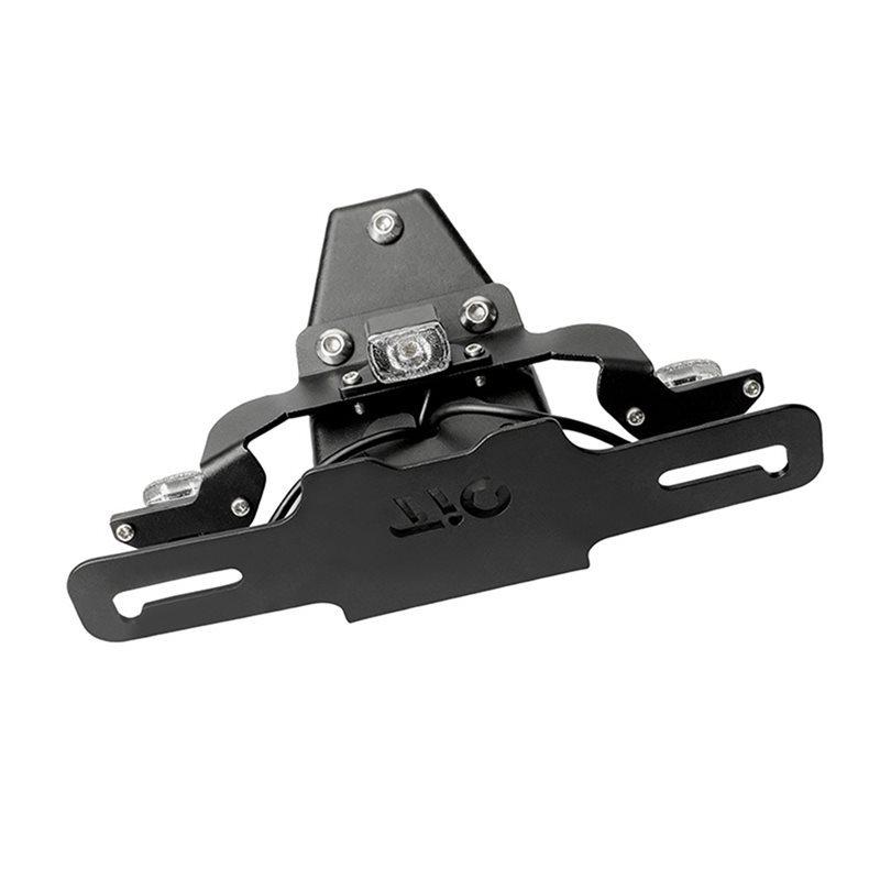 For ZONTES 703R 703RR Motorcycle License Plate Holder With Rear LED Turn Signal Tail Light Tidy Fender Eliminator