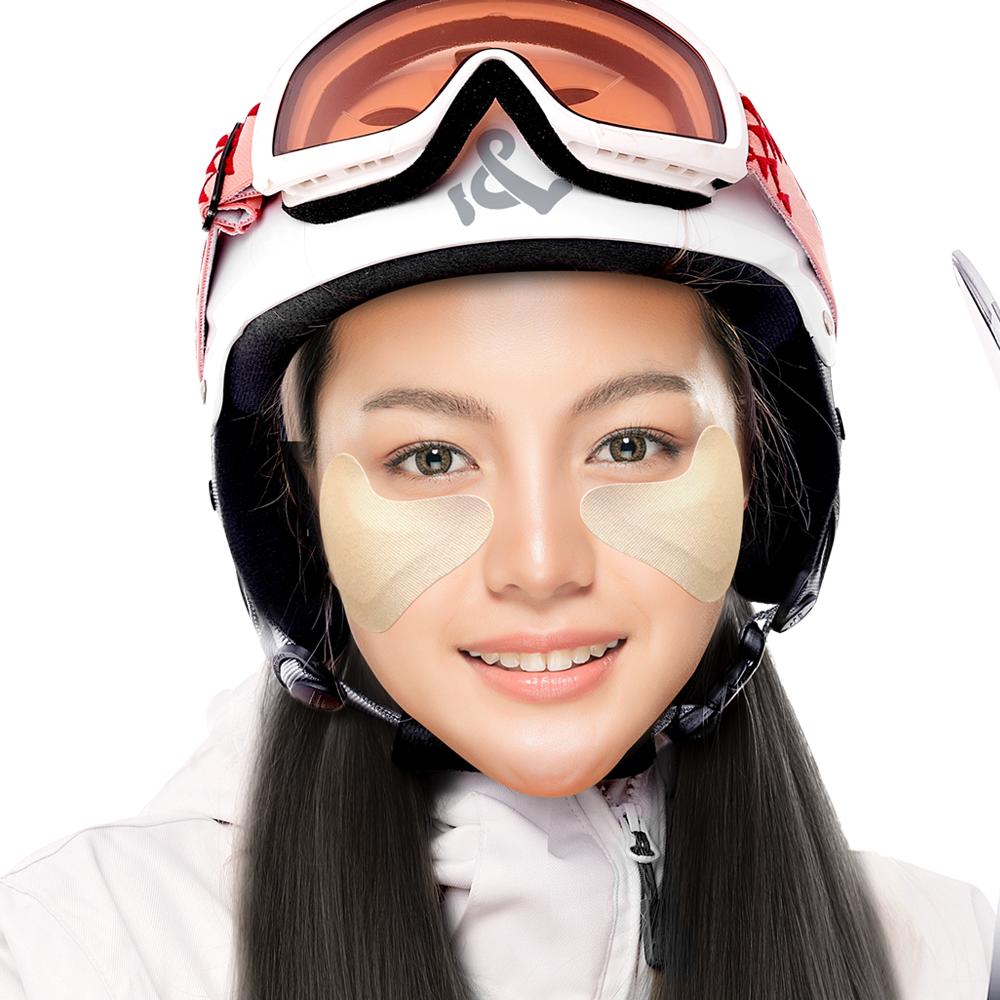 Golf Patch Face Sun Patch & Make Sunblock Tape Plus Cool Hydrogel Type B, 2 sets