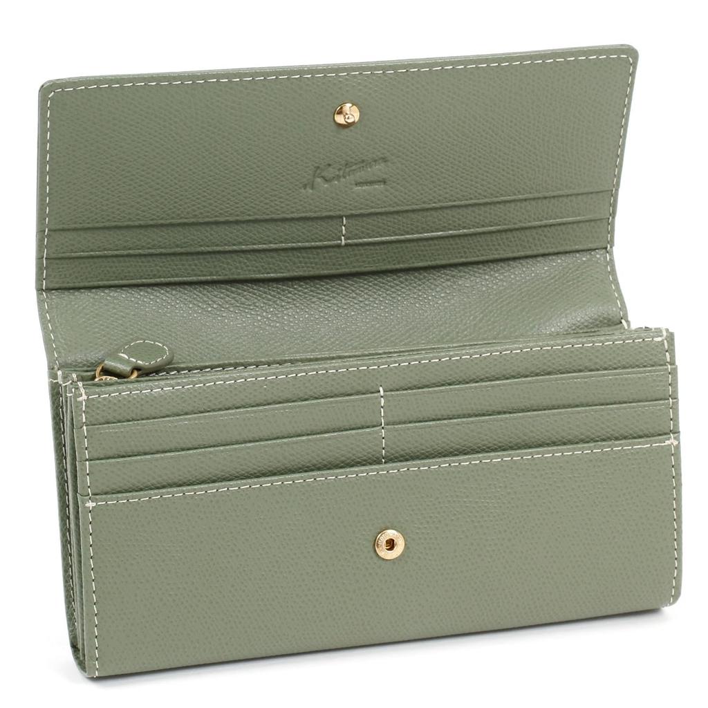 Langes Portemonnaie Material, das Kratzer weniger auffallen lässt PH0331 Stitch 33915 [Kitamura] Khaki/Elfenbein [Grün]