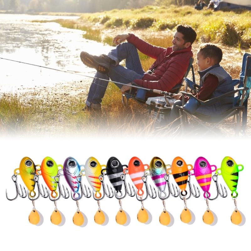 Artificial Hard Baits Sequins Tackle Crankbait Vibration Spinners Sinking Baits Enhances Fish Attracting Performances