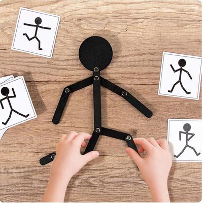 Montessori Material DIY Puzzle Toys Boards Educational Game Early Learning Toy For Children Preschool Fine Motor Training HMM
