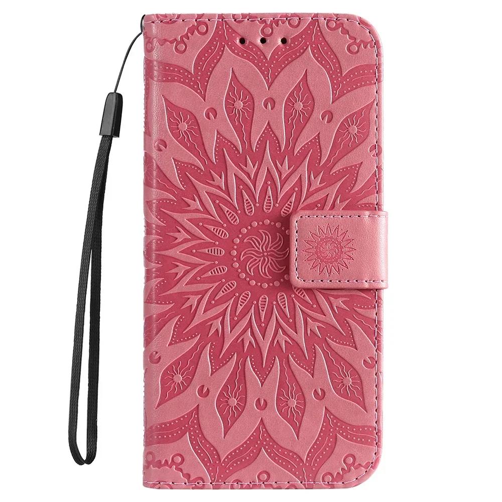 3D Embossed Pattern Flip Case For Moto G06 G56 G86 G05 G15 G55 G85 Stand PU Leather Wallet Cover Card Holder Strap