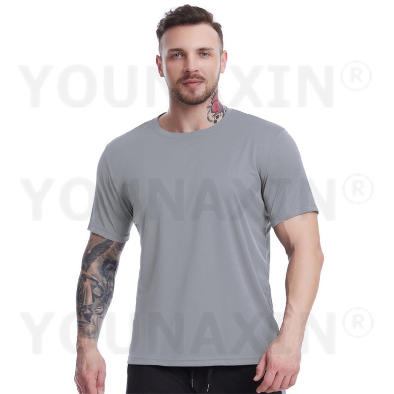 

Мужская футболка для бега, йоги, тренажерного зала, фитнеса, тренировок, спортивная, свободного кроя, с короткими рукавами, сетчатая, дышащая, топ, баскетбольная спортивная одежда, одежда для активного отдыха, M L XL 2XL 3XL M светло-серый