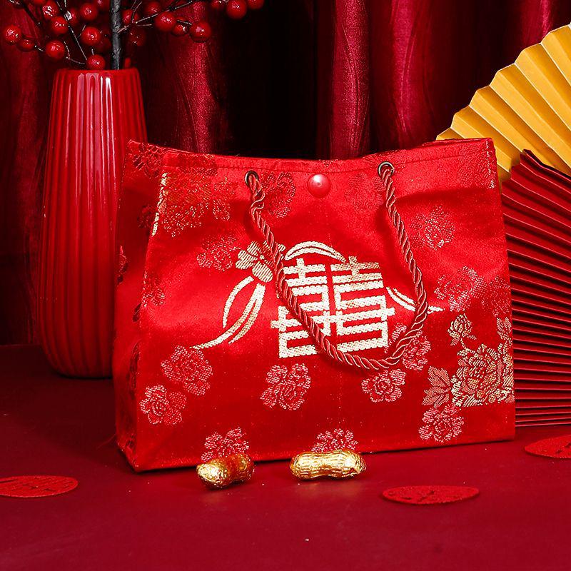 Large Red Wedding Gift Envelope – Elegant Engagement/Betrothal Money Bag