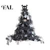 Autumn Seasonal Decor Halloween Witch Hat Pumpkin Decor, Metallic Rain Curtain Door Hanging Ornament for Creepy Holiday Props Party, Spooky