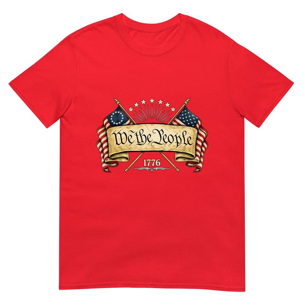 Patriotic Two Flags 1776 2026 We The People Tshirt S