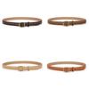 Genuine Leather Womens Summer Belt With Brass Buckle For Casual And Office Wear