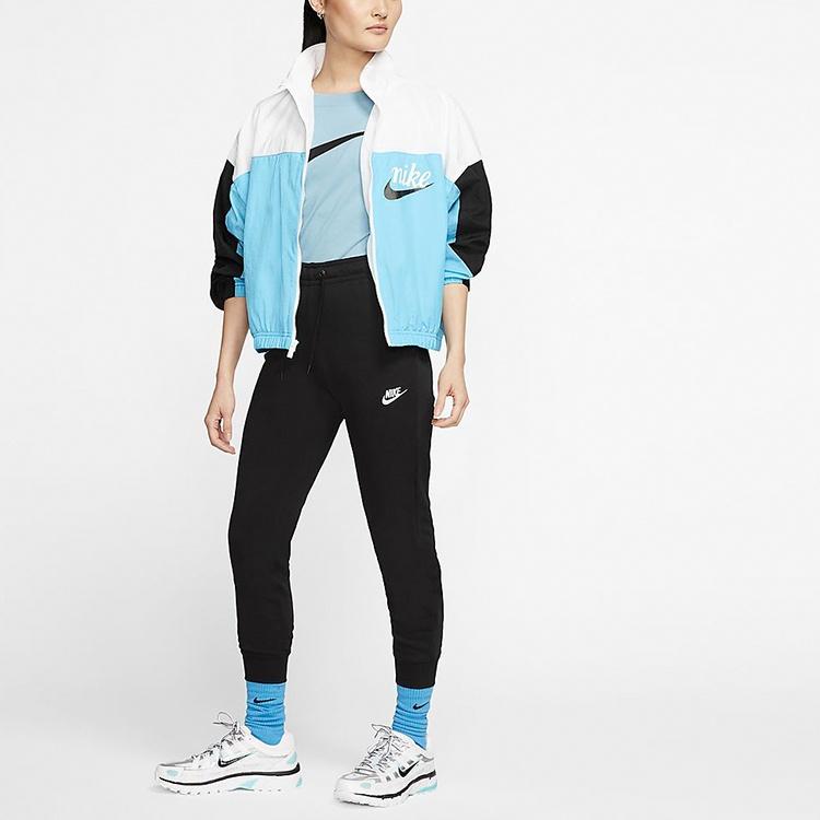 Nike Knitted Sweatpants Women's Black Moderate Slim Fit Pants BV4100-010