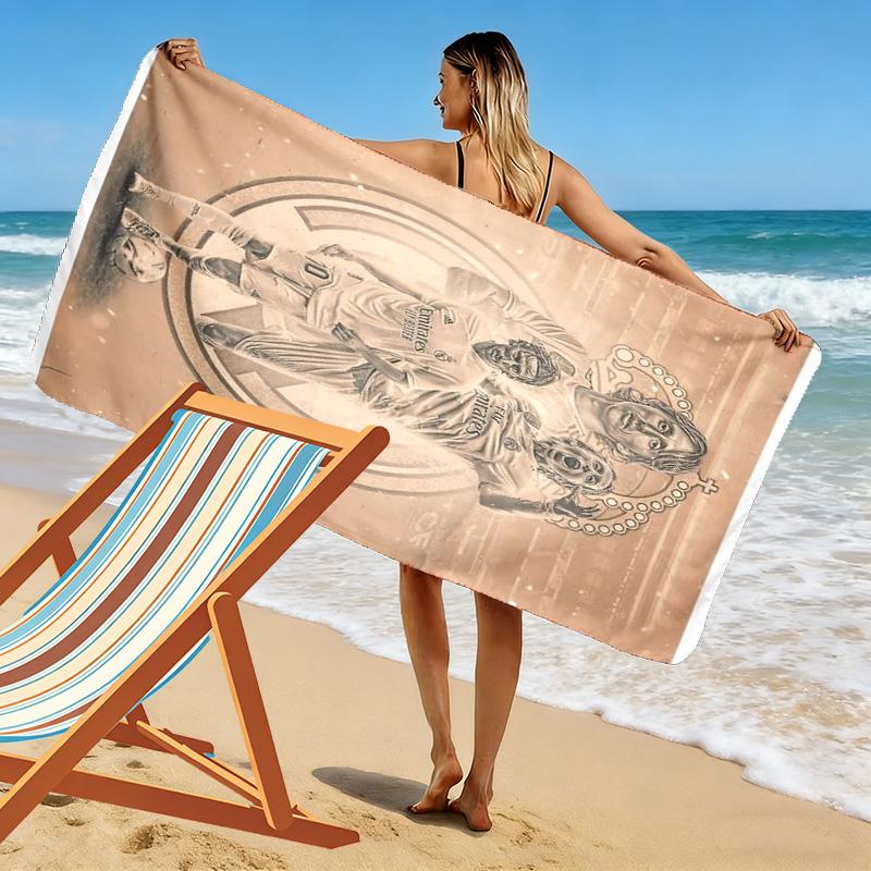 Thank You Luka Modric Beach Towel Beach Towel For Vacation Photos Portable For Travel Seaside Absorbent Bath Towel Quickdrying Swim Towel Printing