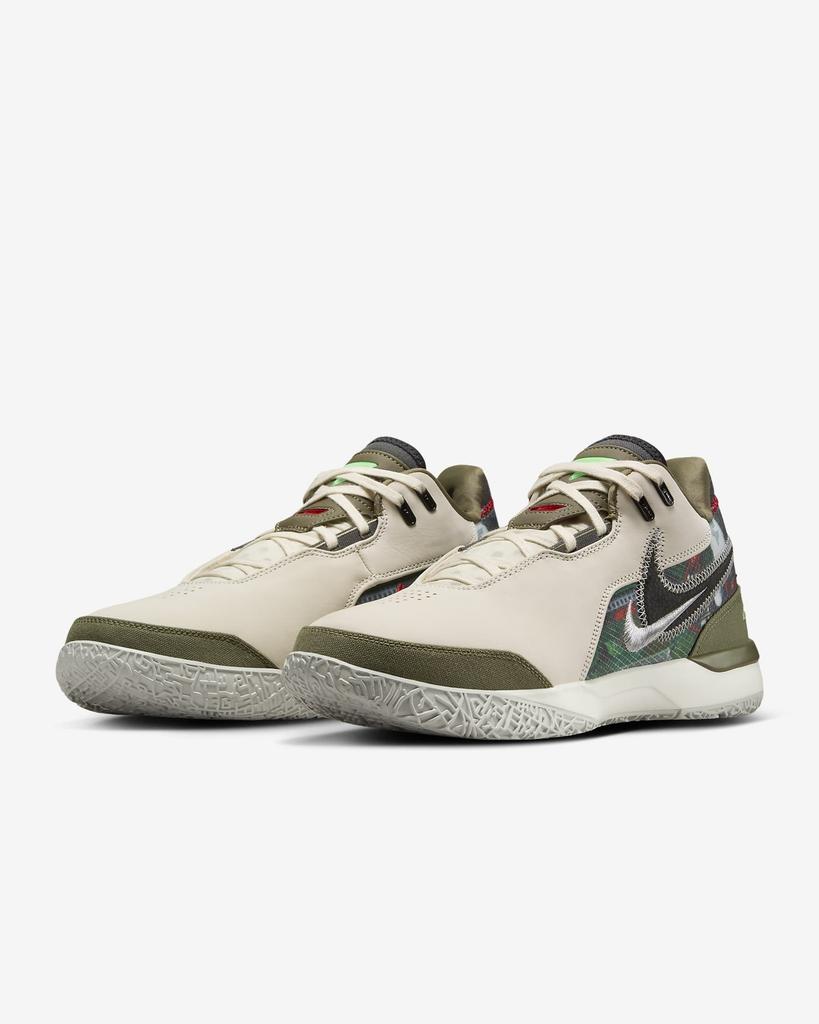 HF0716-200 FaZe Clan Nike LeBron NXXT Gen AMPD Light Cream Medium Olive (Men's)