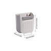 Wall Mounted Trash Can 11L Foldable Garbage Container Cabinet Door Trash Bin For Kitchen Bathroom Office Living Room Bedroom