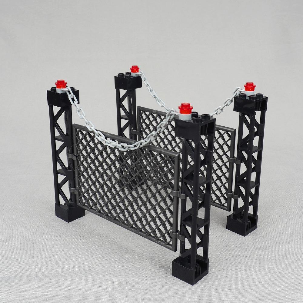 MY OWN CREATION 1PCS Military Iron Mesh Imprisonment Camp Construction Brick War Prisoner Scene Fitting Add-Ons DO-IT-YOURSELF Toy Children Kid