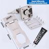 304 Stainless Steel Waterproof Polished Key Lock Plate Buckle Split Door Easy Access Opening Drawer Cabinet Cupboard Grain