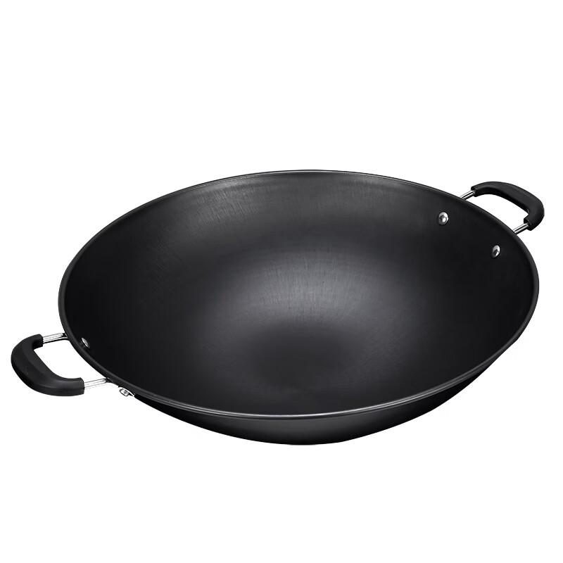 LISM Commercial Cast Iron Round-Bottom Wok