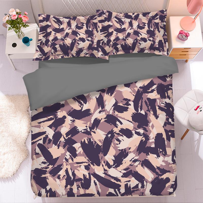 Camouflage 3D Printed  Bedding Duvet Cover Set and Pillowcase 75*50cm,Camo Pattern Comforter Cover for Teen Boys Girls Adults