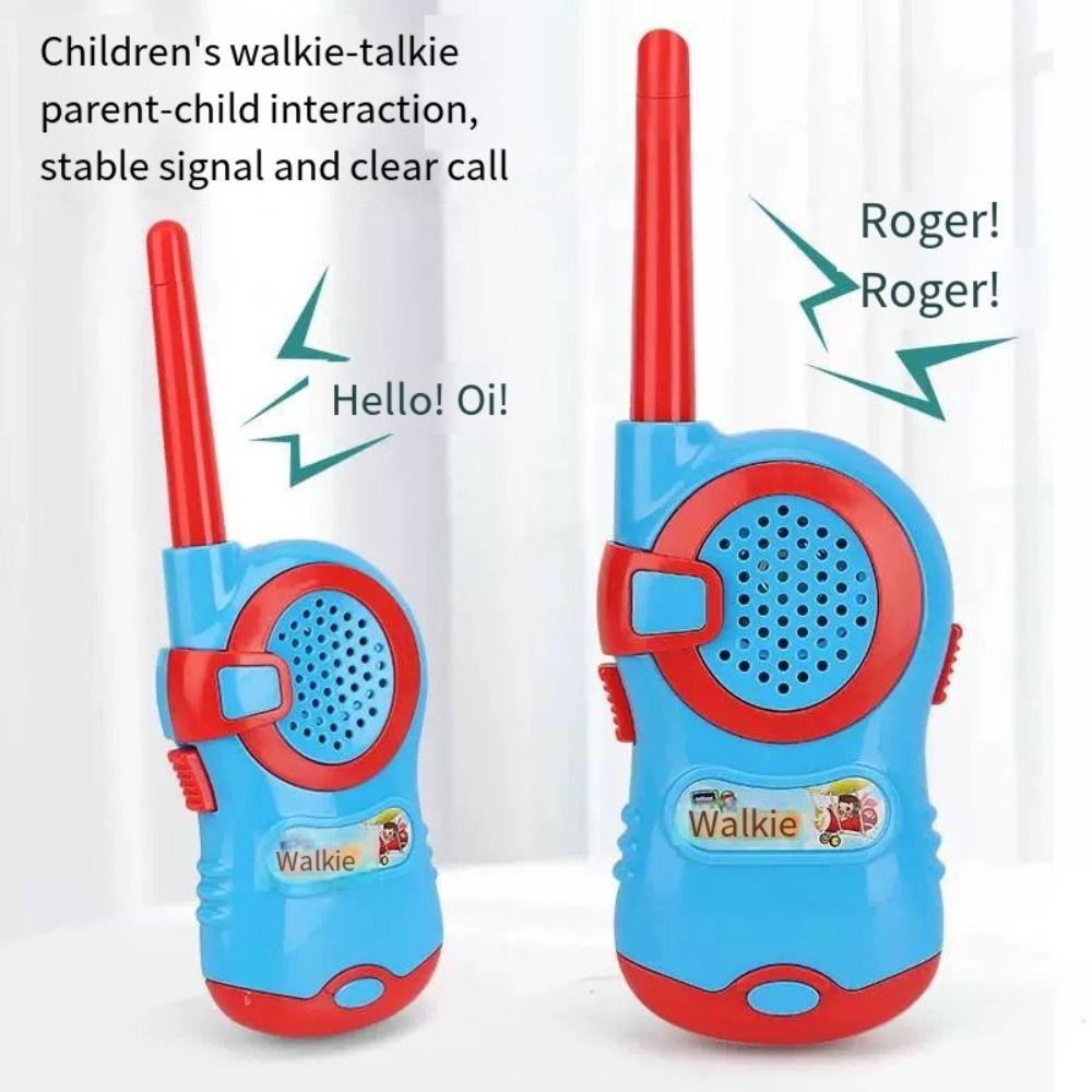 2 Pack Handheld Kids Walkie Talkies Long Range Two-Way Radios Portable Children Toys  Indoor