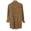 Lee 70s check 7 minutes sleeve Western shirt S Brown x yellow Old vintage Men's Used