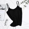 Adjustable Straps Sleeveless Solid Color Bra Vest Women Padded Sling Casual Bra Tank Top