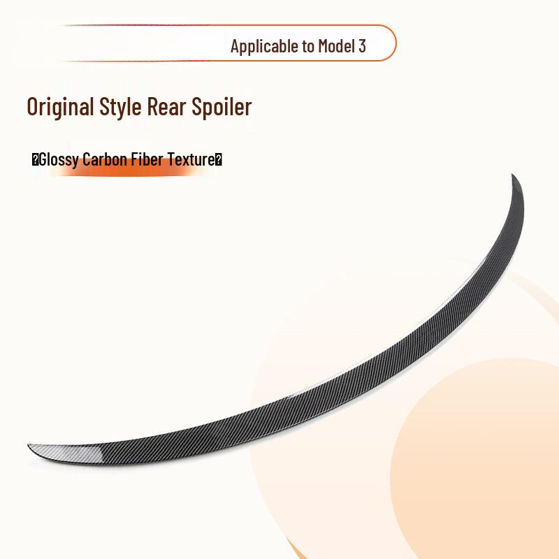 Tesla Model Y Rear Spoiler Deflector: Carbon Fiber Performance Edition