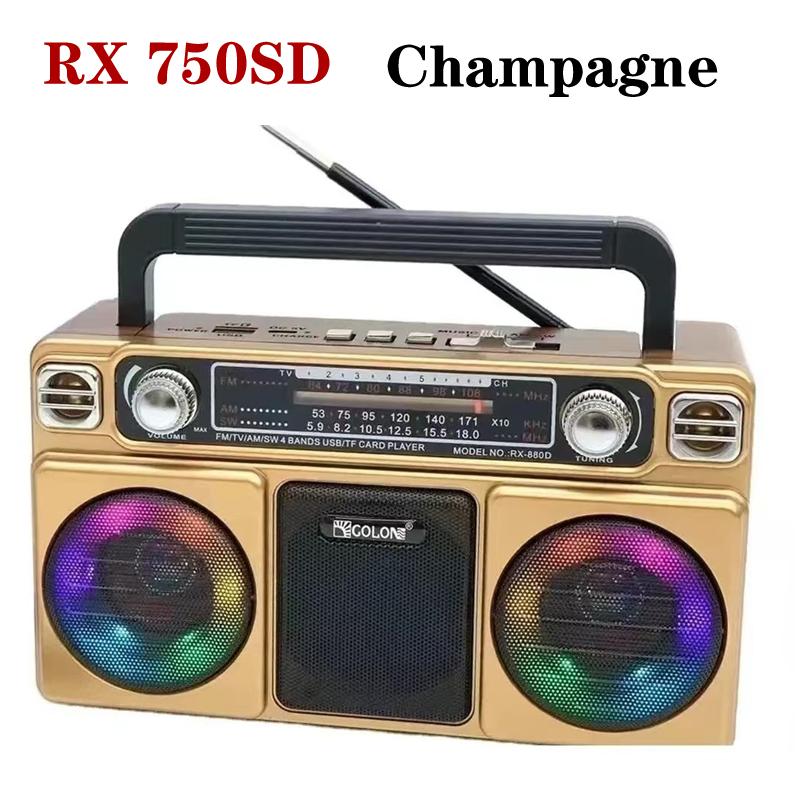 

RX-65SD Новый портативный ретро AM/FM/SW 3-диапазонный радиоприемник Беспроводной стерео Bluetooth-динамик Уличная солнечная зарядка U-дисковая карта радио