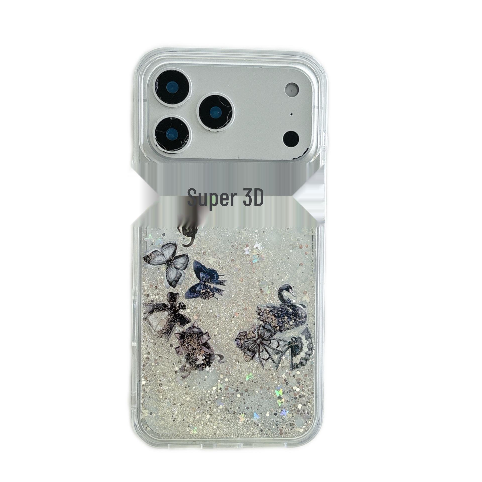 

Bowknot Swan Glitter Sand Case for iPhone 16 Pro Max/15 Pro iPhone 14 Pro